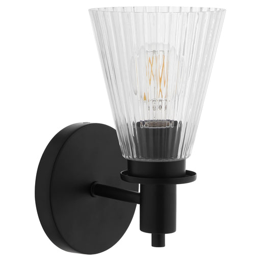 Lawton 1 Light Wall Sconce in Matte Black