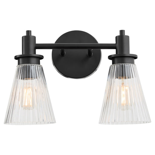 Lawton 2 Light Vanity Light in Matte Black