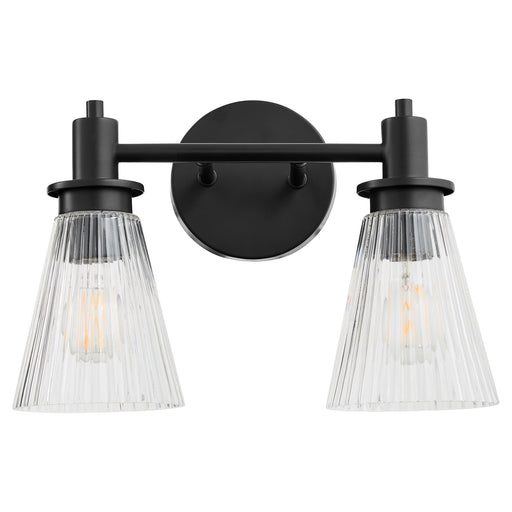 Lawton 2 Light Vanity Light in Matte Black