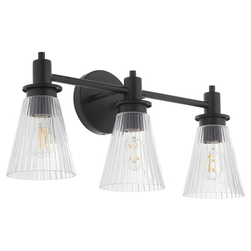 Lawton 3 Light Vanity Light in Matte Black