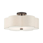 Solstice 3-Light 18" Semi-Flush Mount in English Bronze