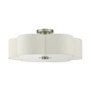 Solstice 5-Light Semi-Flush Mount in Brushed Nickel