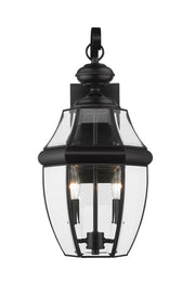 Westover 2 Light 10" Outdoor Wall Light in Black