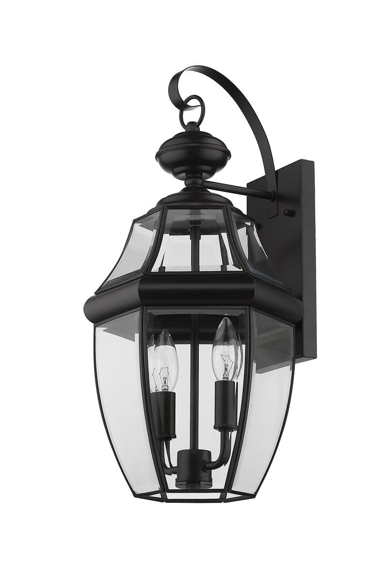 Westover 2 Light 10" Outdoor Wall Light in Black