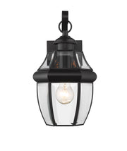 Westover 1 Light 7.75" Outdoor Wall Light in Black