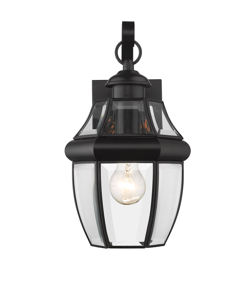 Westover 1 Light 7.75" Outdoor Wall Light in Black