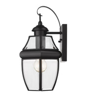 Westover 1 Light 7.75" Outdoor Wall Light in Black