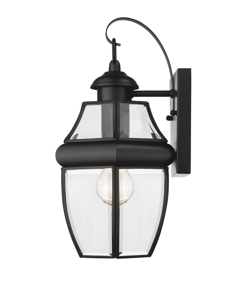 Westover 1 Light 7.75" Outdoor Wall Light in Black