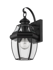 Westover 1 Light 7.75" Outdoor Wall Light in Black