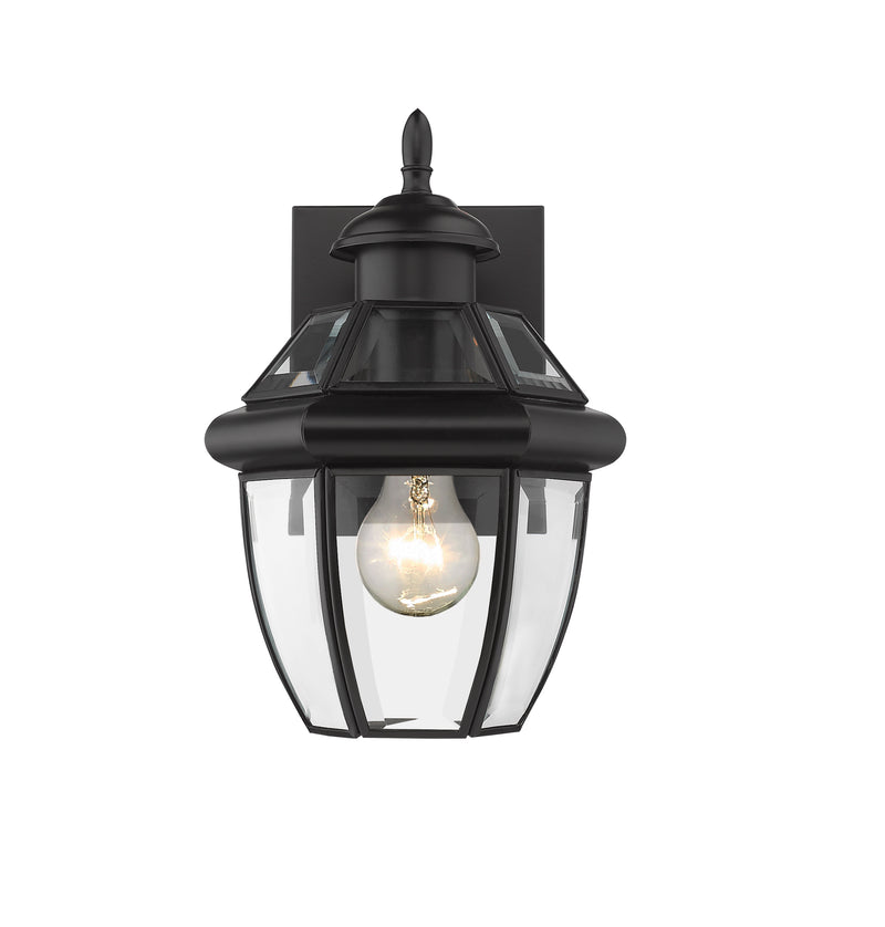Westover 1 Light 7.25" Outdoor Wall Light in Black