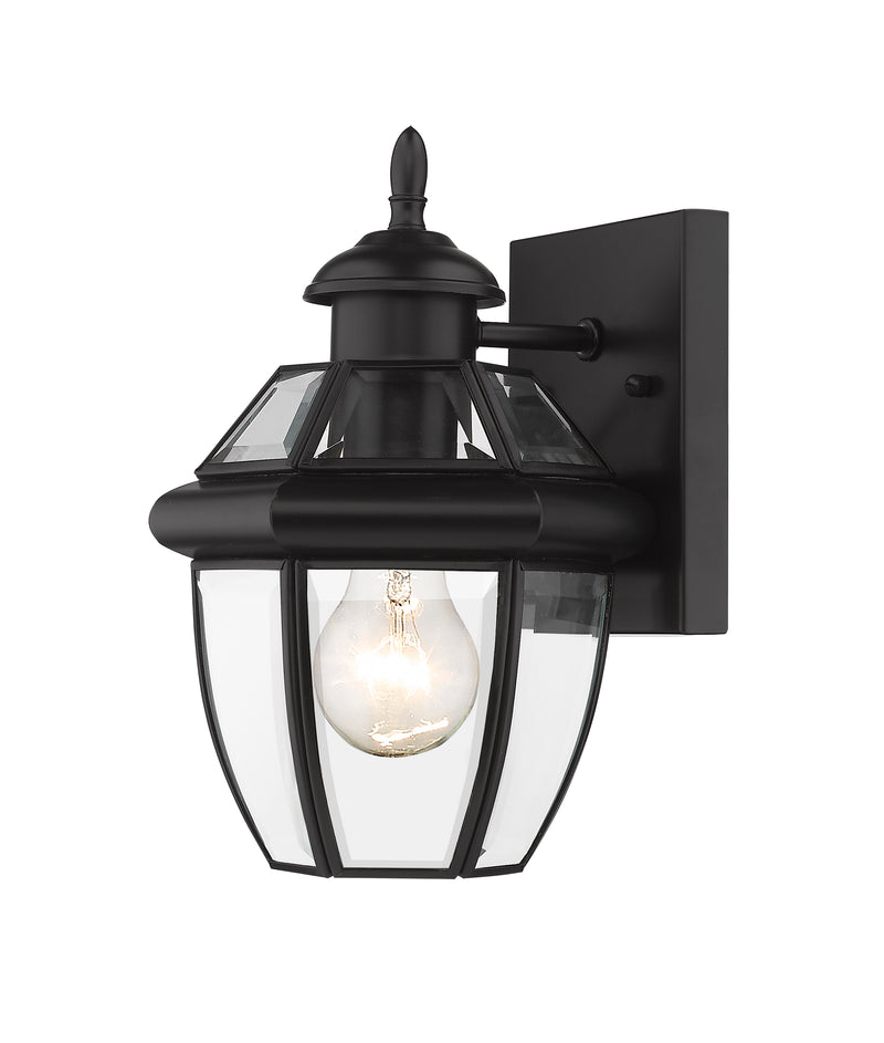 Westover 1 Light 7.25" Outdoor Wall Light in Black