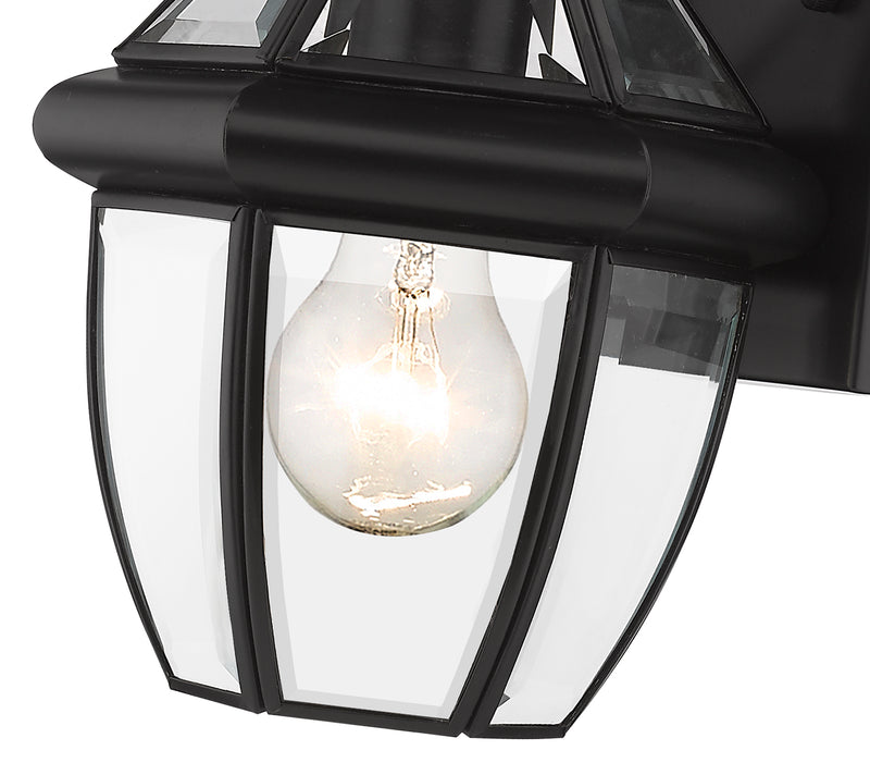 Westover 1 Light 7.25" Outdoor Wall Light in Black
