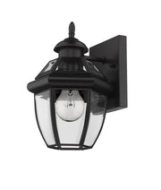 Westover 1 Light 7.25" Outdoor Wall Light in Black