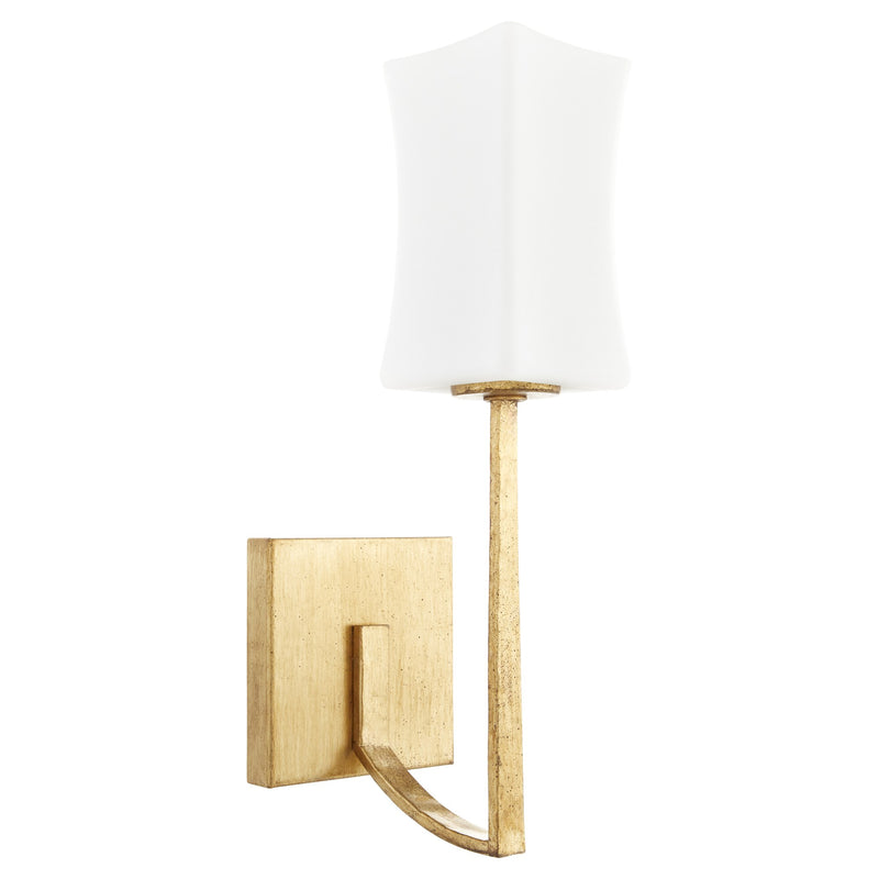 Ayala 1 Light Wall Sconce in Gold Leaf
