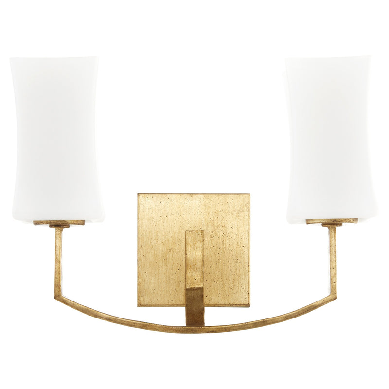 Ayala 2 Light Wall Sconce in Gold Leaf