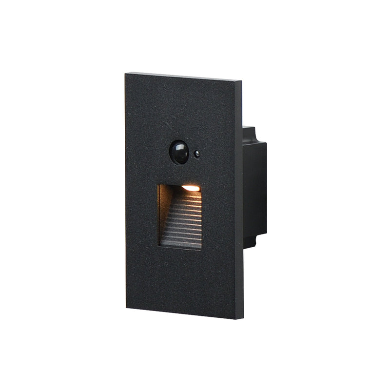 Path Glass LED Step Light 3CCT in Black