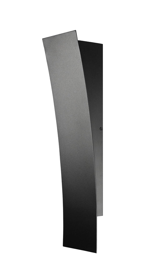 Landrum 1 Light 4.75" Outdoor Wall Light, 18" Tall in Black
