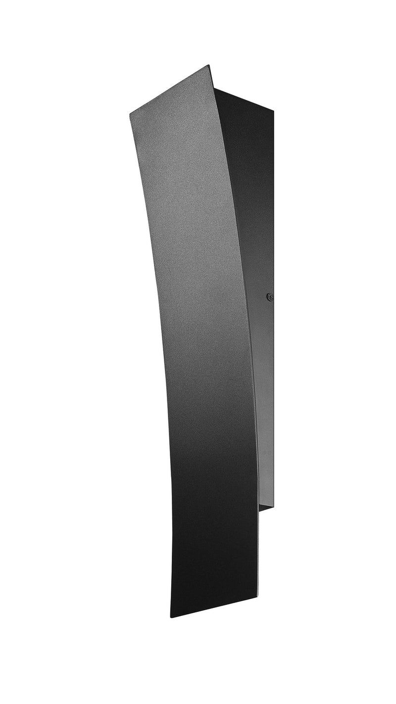 Landrum 1 Light 4.75" Outdoor Wall Light, 18" Tall in Black