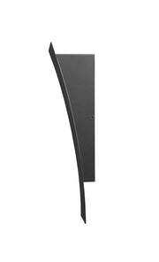 Landrum 1 Light 4.75" Outdoor Wall Light, 12" Tall in Black
