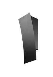 Landrum 1 Light 4.75" Outdoor Wall Light, 12" Tall in Black
