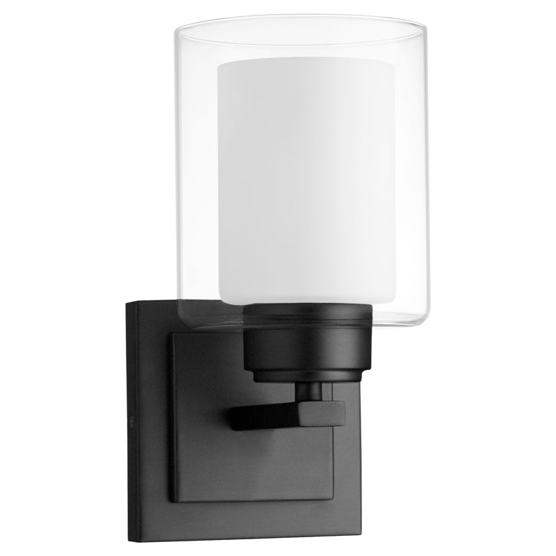 Cameron 1 Light Wall Sconce in Matte Black