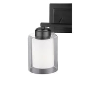Cameron 2 Light Vanity Light in Matte Black
