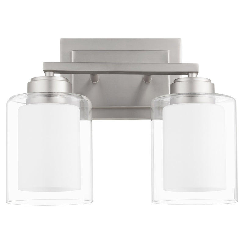 Cameron 2 Light Vanity Light in Satin Nickel