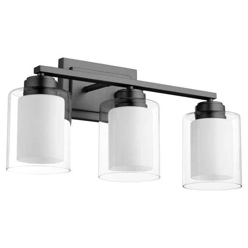 Cameron 3 Light Vanity Light in Matte Black