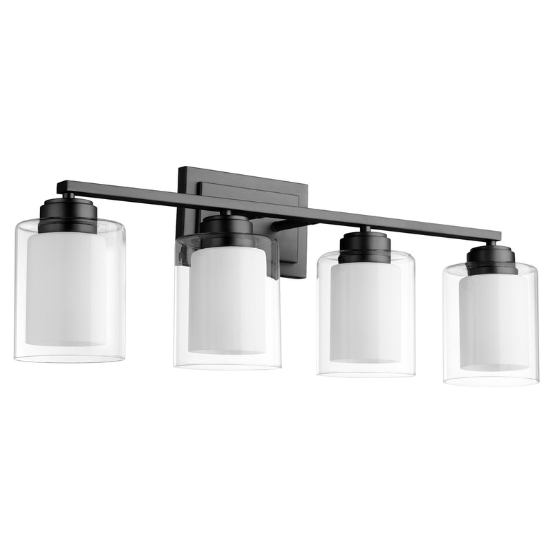 Cameron 4 Light Vanity Light in Matte Black