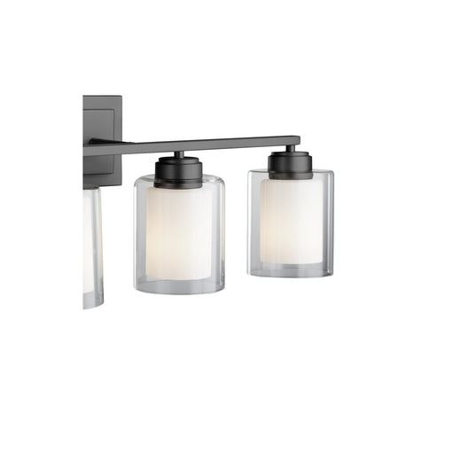Cameron 4 Light Vanity Light in Matte Black