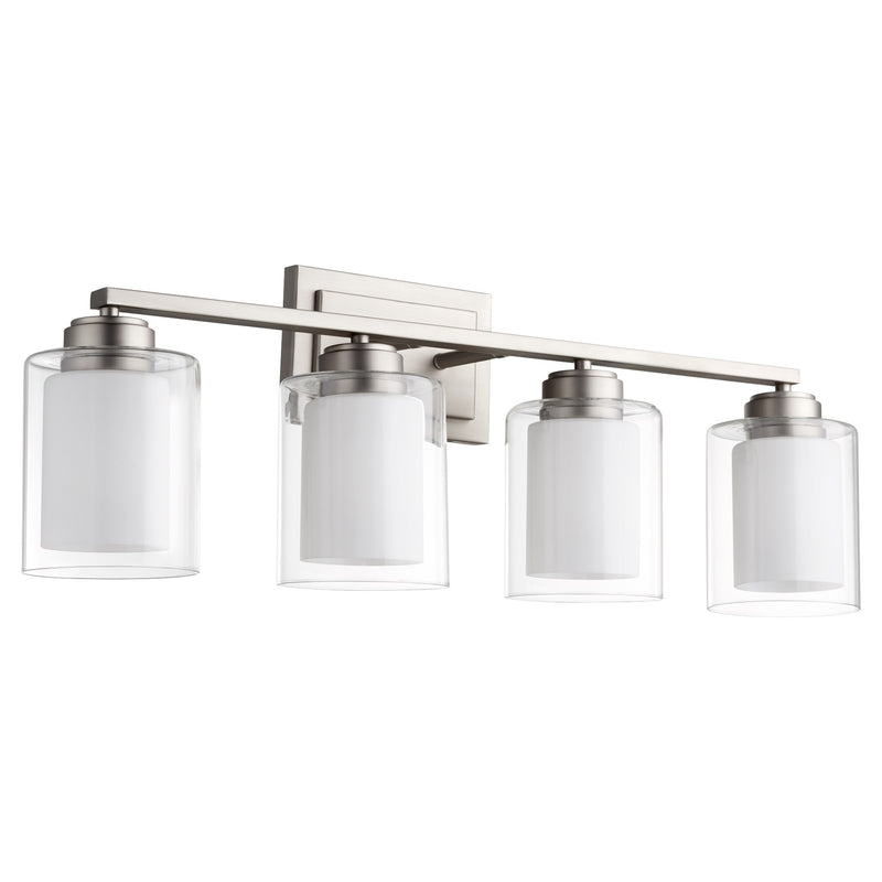 Cameron 4 Light Vanity Light in Satin Nickel