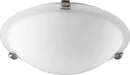 Transitional Ceiling Mount in Satin Nickel