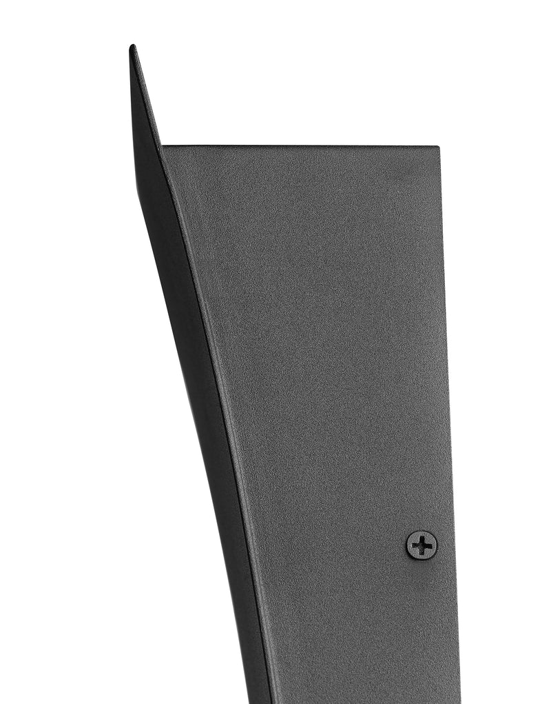 Landrum 2 Light 4.75" Outdoor Wall Light, 24" Tall in Black