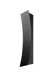 Landrum 2 Light 4.75" Outdoor Wall Light, 24" Tall in Black