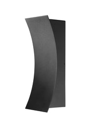 Landrum 2 Light 4.75" Outdoor Wall Light, 12" Tall in Black