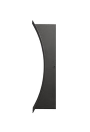 Landrum 2 Light 4.75" Outdoor Wall Light, 12" Tall in Black