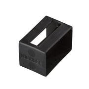 Tape Light Track U Channel End Cap in Black Material (not Painted)