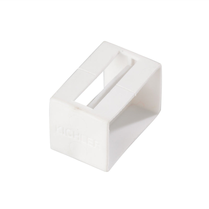 Tape Light Track U Channel End Cap in White Material (not Painted)