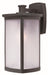 Terrace One Light Outdoor Wall Lantern in Bronze