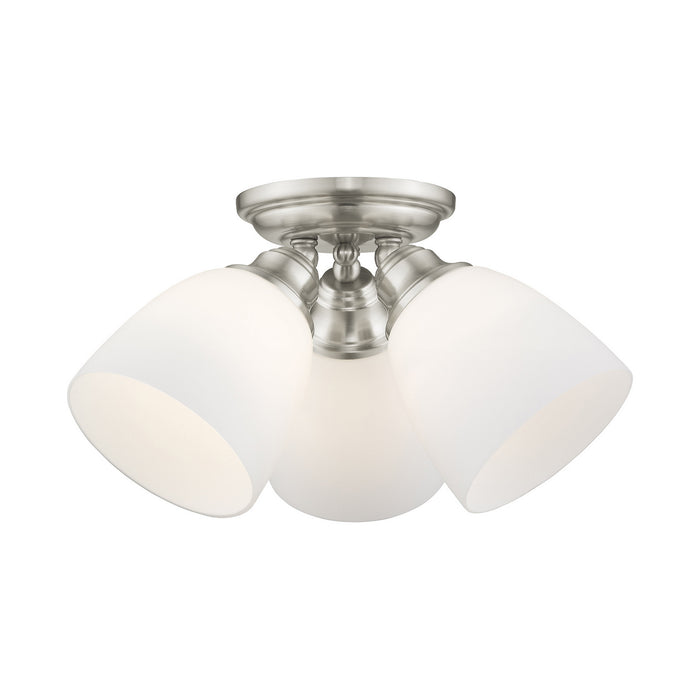 Somerville 3 Light Ceiling Mount in Brushed Nickel