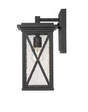 Brookside 1 Light 7.25" Outdoor Wall Light in Black