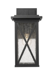 Brookside 1 Light 7.25" Outdoor Wall Light in Black