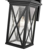 Brookside 1 Light 7.25" Outdoor Wall Light in Black