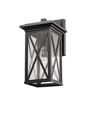 Brookside 1 Light 7.25" Outdoor Wall Light in Black