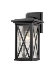 Brookside 1 Light 6" Outdoor Wall Light in Black