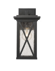 Brookside 1 Light 6" Outdoor Wall Light in Black