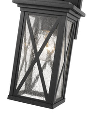 Brookside 1 Light 6" Outdoor Wall Light in Black