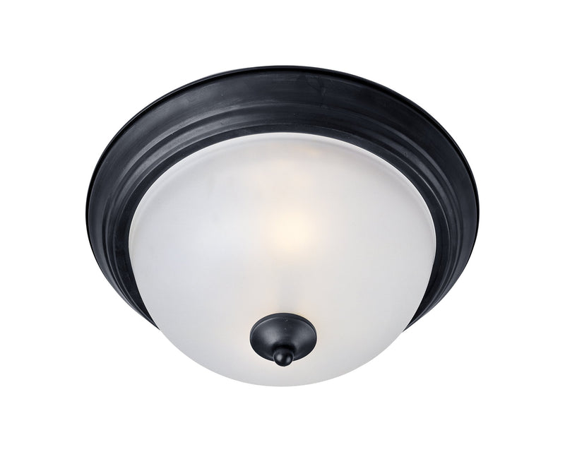 Essentials 11.5" 1 Light Flush Mount in Black