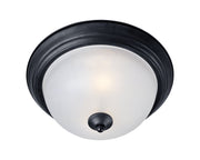 Essentials 13.5" 2 Light Flush Mount in Black