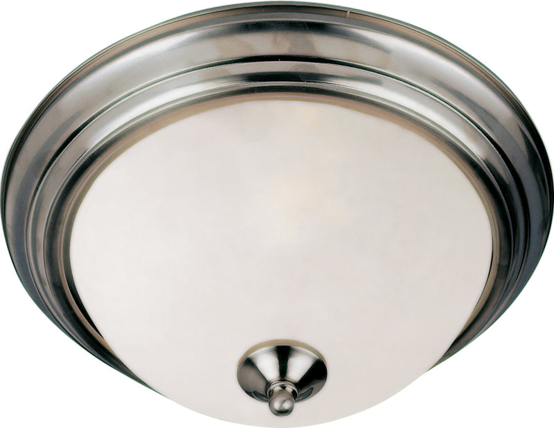 Essentials 13.5" 2 Light Flush Mount in Satin Nickel